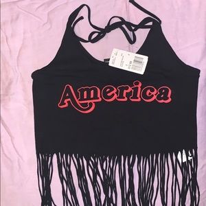America crop/halter top